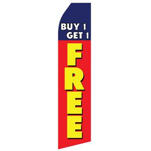 Buy One Get One Free Stock Flag - 16ft