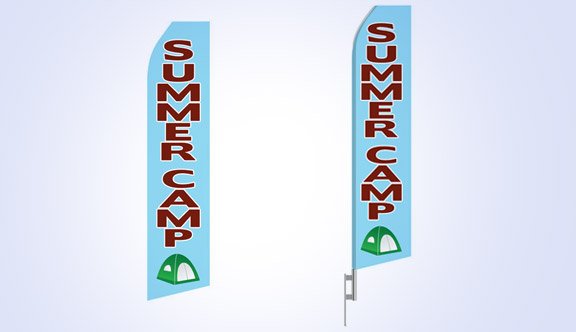 Summer Camp Stock Flag - 16ft