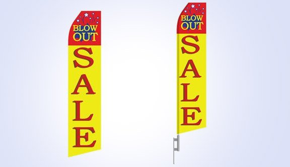 Blow Out Sale Stock Flag - 16ft