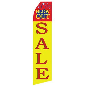 Blow Out Sale Stock Flag - 16ft
