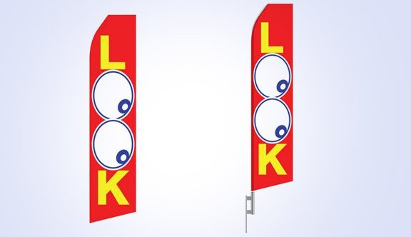 Look Stock Flag - 16ft