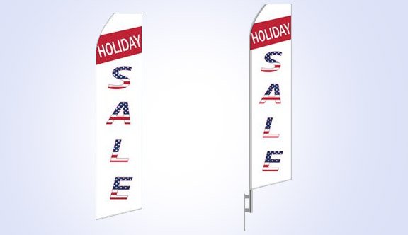 Holiday Sale Stock Flag - 16ft