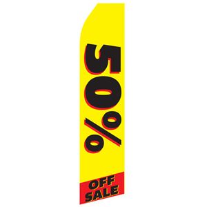 50% off Sale Stock Flag - 16ft