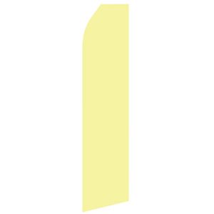 Light Yellow Stock Flag - 16ft