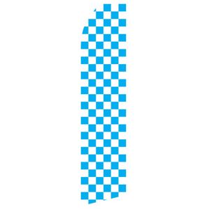 Blue Checkered Stock Flag - 16ft