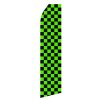 Black Green Stock Flag - 16ft
