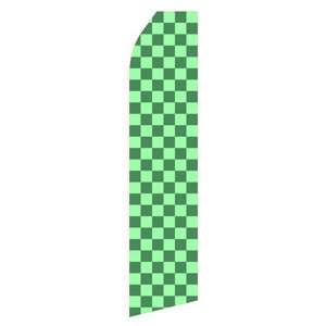 Light Green Grid Stock Flag - 16ft