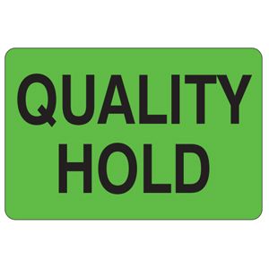 Quality Hold Labels - 2x3
