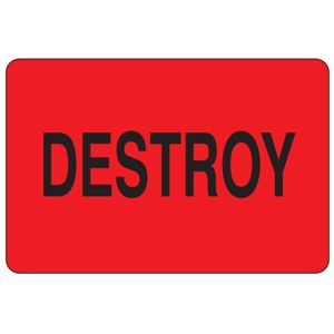 Destroy Labels - 2x3