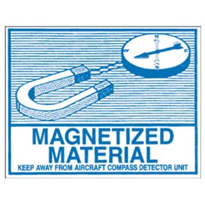 Magnetized Material Labels - 3.75x4.5