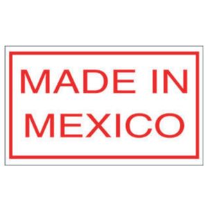Made In Mexico Labels - 3x5