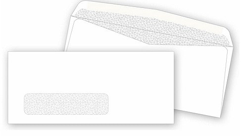 Blank No. 9 Peek-Proof Window Envelope - Blank Envelopes