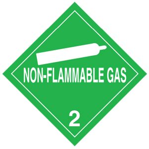 No Flammable Gas Labels - 4x4