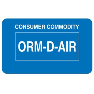 ORM-D-AIR Labels - 1.375x2.25