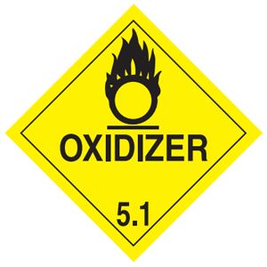 Oxidizer Labels - 4x4