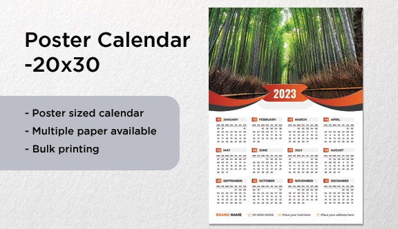 Poster Calendar 20x30