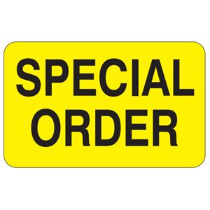Special Order Labels - 1.25x2