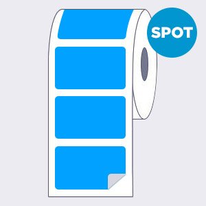 Round Corner Rectangle Roll Labels (Spot Color)