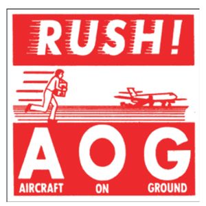 RUSH AOG Labels - 4x4