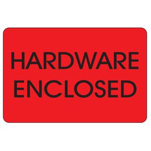 Hardware Enclosed Labels - 2x3