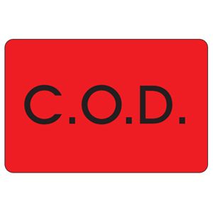C.O.D. Labels - 2x3