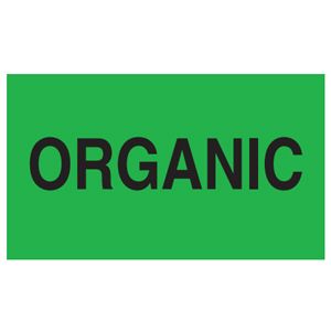 Organic Labels - 3x5