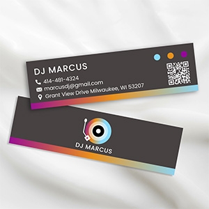 Soft Touch Tiny Business Cards 3.5x1