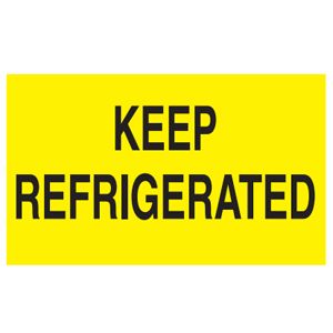 Keep Refrigerated Labels - 3x5