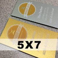 Metallic Paper Flat Card - 5x7