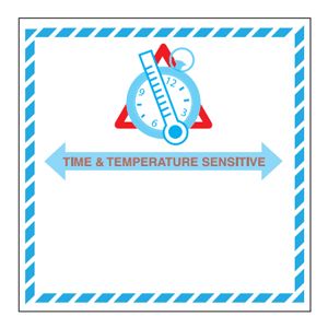 Time & Temperature Sensitive Labels - 4x4
