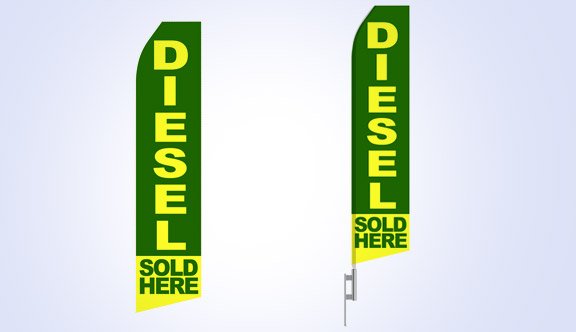 Diesel Here Stock Flag - 16ft