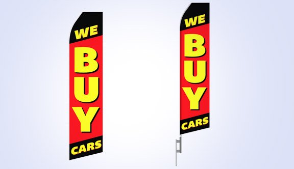 Buy Cars Stock Flag - 16ft
