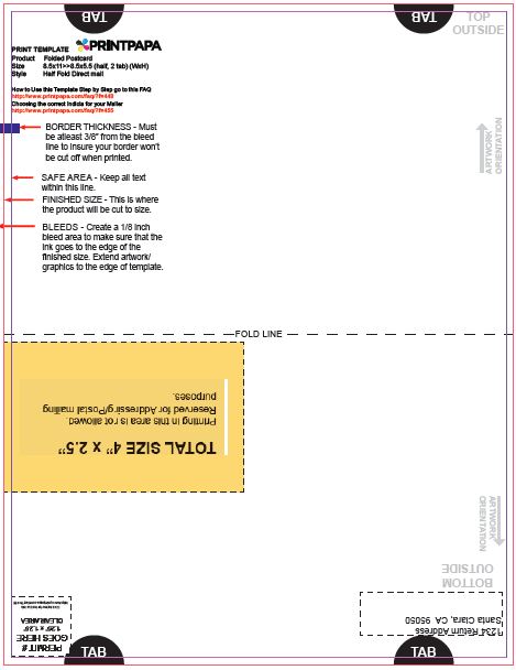 Find a Printing Template :: Printpapa.com